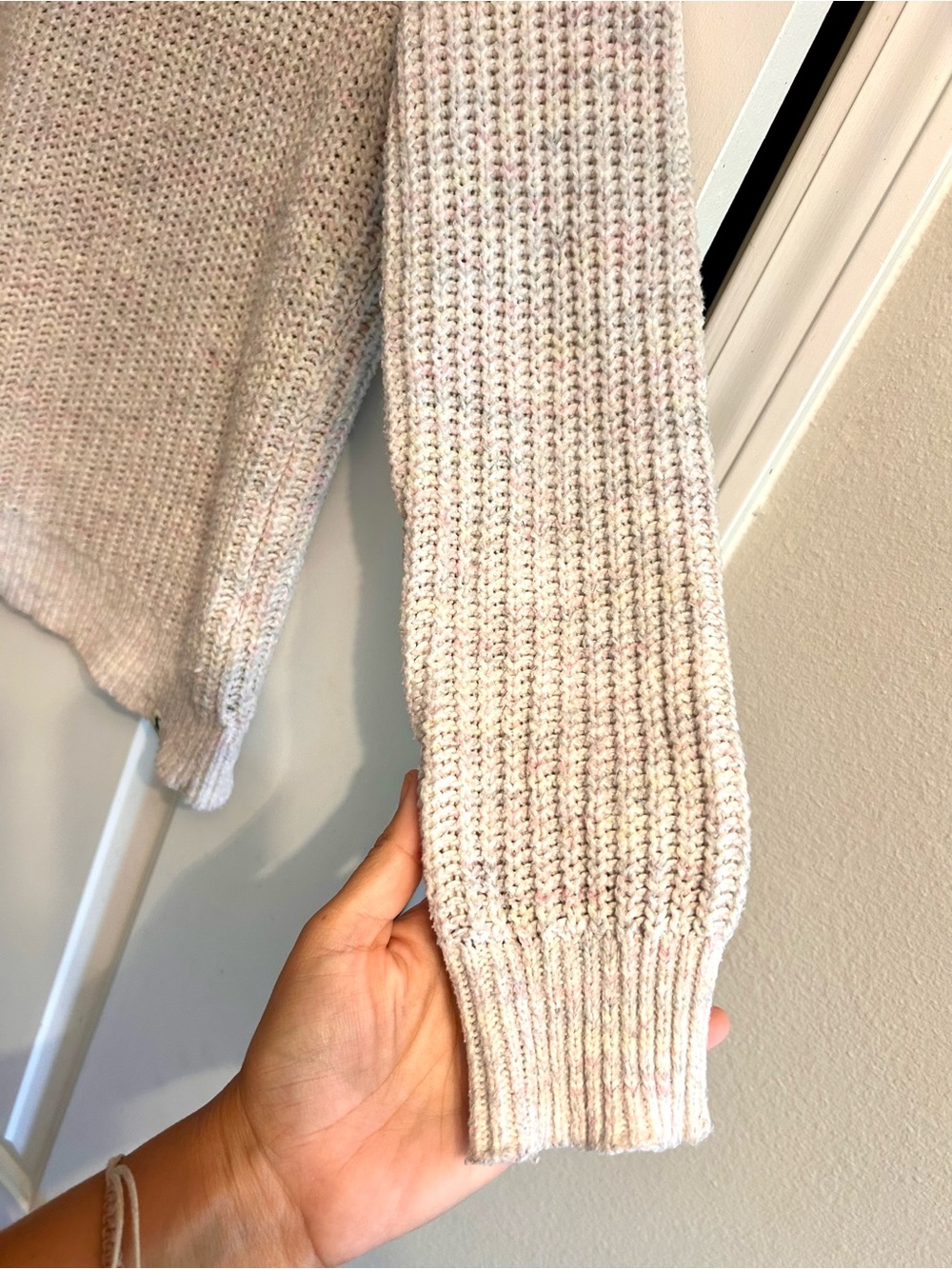 abercrombie kids Knit Sweater Pastel Confetti Speckled Youth Size 11/12 - Picture 5 of 10